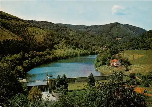 AK / Ansichtskarte 73918518 Heimbach_Eifel Stausee Heimbach mit Blick auf den Kermeterhochwald