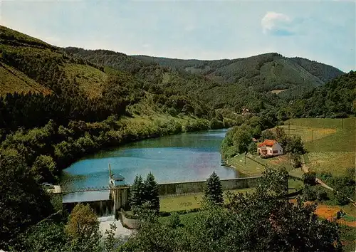 AK / Ansichtskarte  Heimbach_Eifel Stausee Heimbach mit Blick auf den Kermeterhochwald