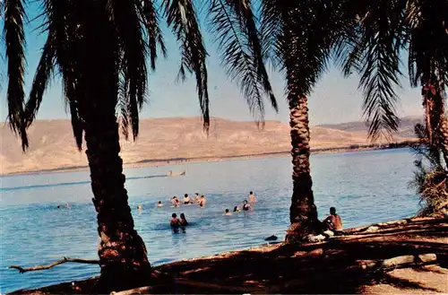 AK / Ansichtskarte 73918532 Galilaea_Galilee_Haifa_Israel Bathing in the Lake of Galilee