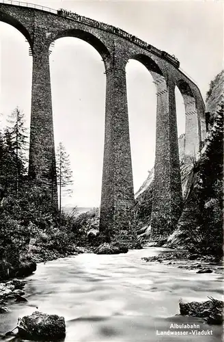 AK / Ansichtskarte  Albulabahn_GR Landwasser Viadukt