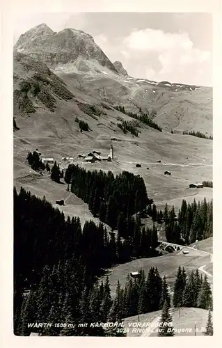 AK / Ansichtskarte  Warth_Arlberg_AT mit Karhorn Vorarlberg