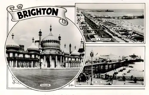 AK / Ansichtskarte 73918581 Brighton__East_Sussex_UK Pavilion Piers and Bandstand The Pier