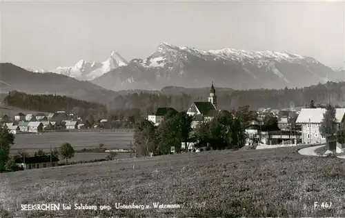AK / Ansichtskarte  Seekirchen_Wallersee_AT mit Untersberg und Watzmann