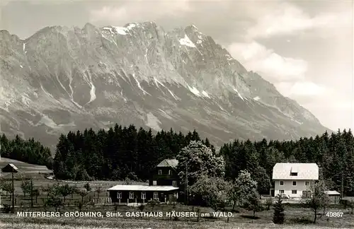 AK / Ansichtskarte  Groebming_Steiermark_AT Gasthaus Haeuserl am Wald