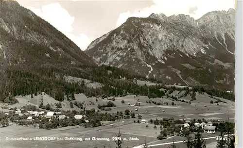 AK / Ansichtskarte  Lengdorf_Groebming_Steiermark Fliegeraufnahme mit Grimming 