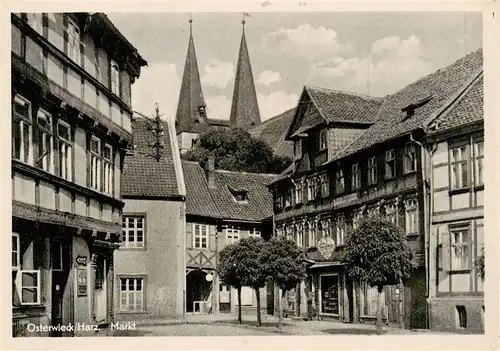 AK / Ansichtskarte  Osterwieck Marktplatz