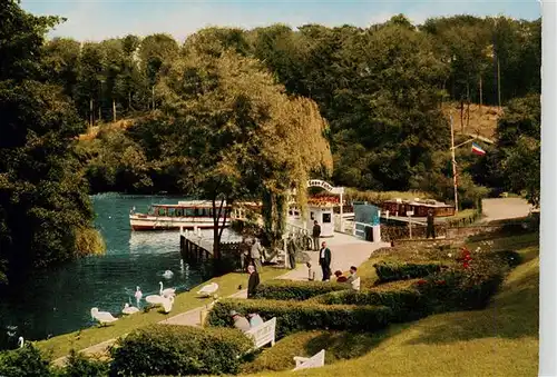 AK / Ansichtskarte  Malente-Gremsmuehlen Partie am Dieksee mit Anlegestelle der 5 Seen Fahrt