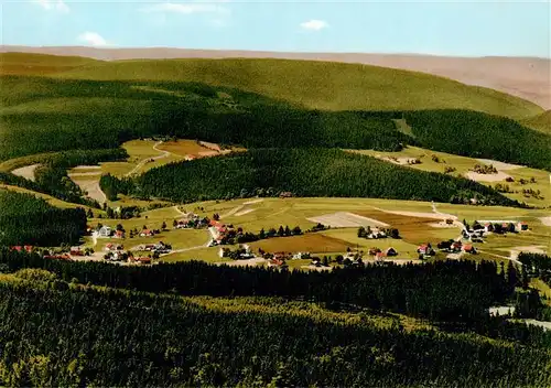 AK / Ansichtskarte  Fleckl_Oberwarmensteinach im Fichtelgebirge mit Ochsenkopf Fliegeraufnahme