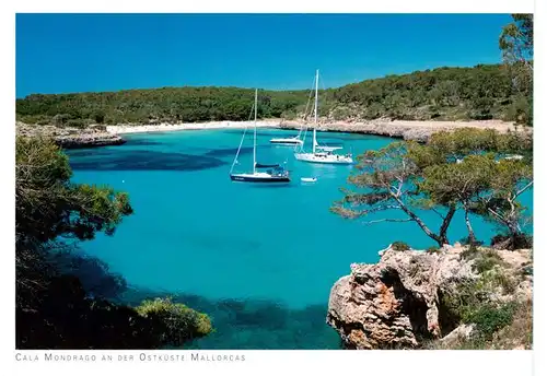 AK / Ansichtskarte 73918678 Cala_Mondrago_Mallorca_ES Panorama Segeljachten