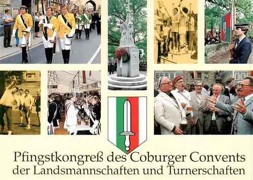 AK / Ansichtskarte 73918683 Coburg Pfingskongress des Coburger Convents der Landsmannschaften und Turnerschaften Details