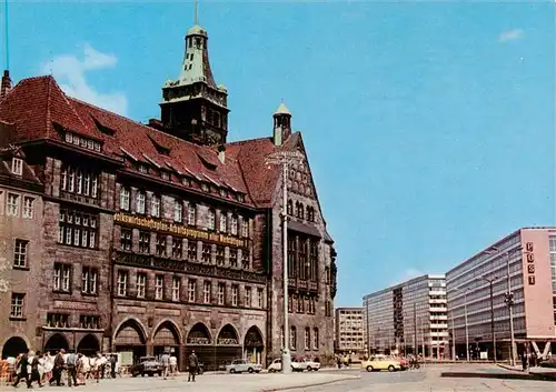 AK / Ansichtskarte  Karl-Marx-Stadt Markt mit Rathaus