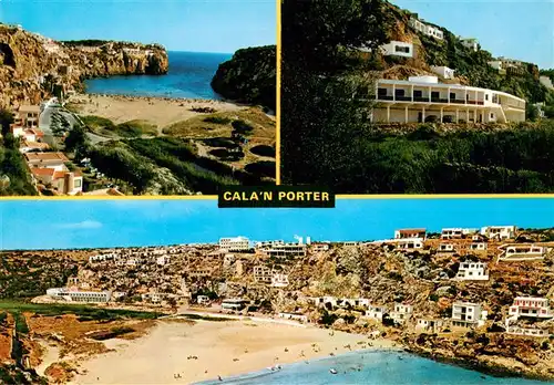 AK / Ansichtskarte  Cala_n_Porter_Menorca_Islas_Baleares_ES Teilansichten Strand