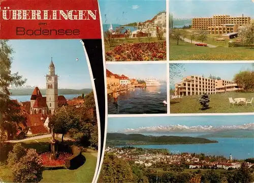 AK / Ansichtskarte  ueberlingen_Bodensee Kirche Sanatorium Dr Birkle KPS Kurparksanatorium