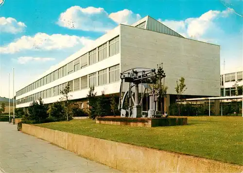 AK / Ansichtskarte  Bielefeld Ingenieurschule und erste Dampfmaschine von Bielefeld