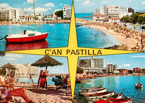 AK / Ansichtskarte  Can_Pastilla_Palma_de_Mallorca_ES Strandpartien Bootsliegeplatz