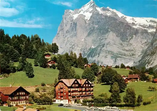 AK / Ansichtskarte  Grindelwald_BE Hotel Schweizerhof mit Wetterhorn