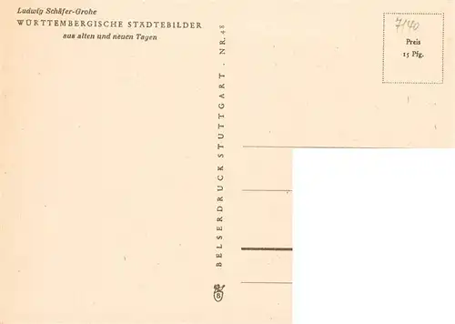 AK / Ansichtskarte 73918797 Ludwigsburg__Wuerttemberg Altes Staedtebild Zeichnung