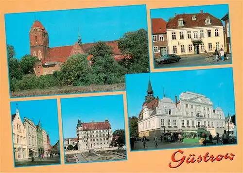 AK / Ansichtskarte 73918829 Guestrow_Mecklenburg_Vorpommern Dom Museum Am Markt Schloss Rathaus