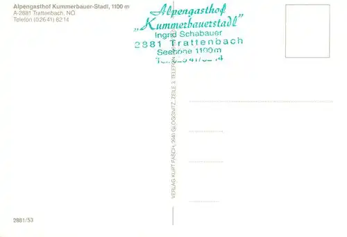 AK / Ansichtskarte 73918891 Trattenbach Alpengathof Kummerbauerstadl Alpenflora