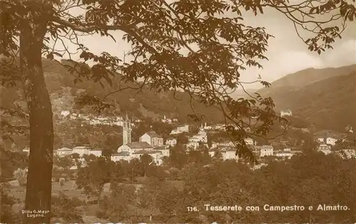 AK / Ansichtskarte  Tesserete_TI con Campestro e Almatro