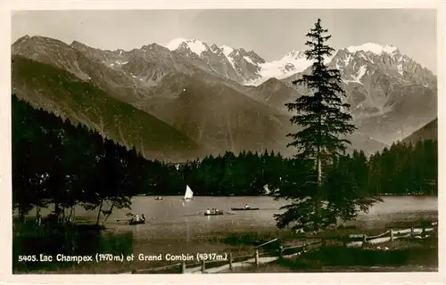 AK / Ansichtskarte  Lac_Champex_VS et Grand Combin