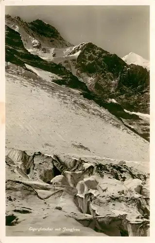 AK / Ansichtskarte  Eigergletscher_BE mit Jungfrau