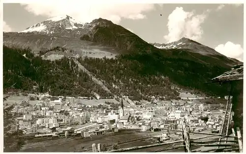 AK / Ansichtskarte  Davos-Platz_GR Panorama mit Schatzalp und Schiahorn