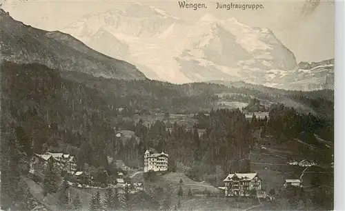 AK / Ansichtskarte  Wengen__BE Jungfraugruppe 