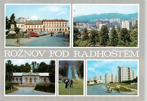 AK / Ansichtskarte 73919009 Roznov_pod_Radhostem_Rosenau_Radhost_CZ Stredisko lidove valasske oblasti se skanzenem zalozenym Vychodisko lyzarskyh i pesich tur do okoli Radhoste a na Vsetinske vrcholy