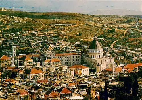 AK / Ansichtskarte 73919015 Nazareth__Israel Fliegeraufnahme