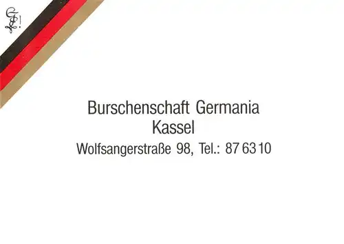 AK / Ansichtskarte  Kassel Burschenschaft Germania