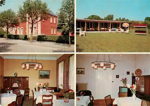 AK / Ansichtskarte  Burg__Fehmarn Hotel Pension Seeschwalbe Gastraeume Park