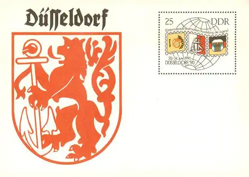 AK / Ansichtskarte 73919190 Duesseldorf Internat Briefmarken Ausstellung 1990