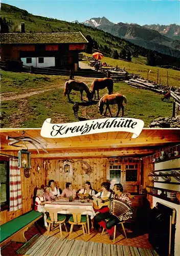 AK / Ansichtskarte  Fuegen_Zillertal_Tirol_AT Jausenstation Kreuzjochhuette Gaststube