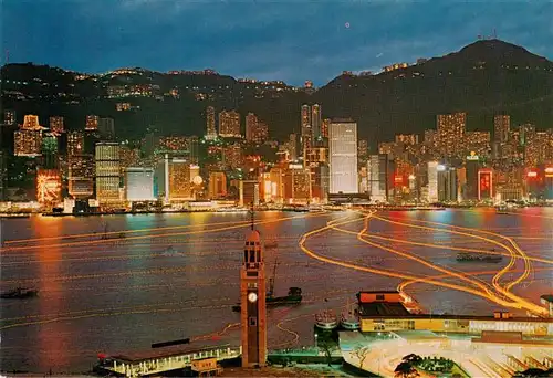 AK / Ansichtskarte  Hong_Kong Night Scene