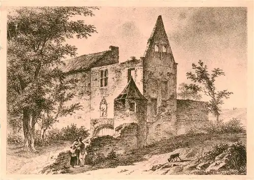 AK / Ansichtskarte  Aulne_Abbaye_d_Aulne_Belgie Abbaye d'Aulne Zeichnung