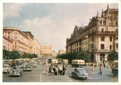 AK / Ansichtskarte 73919281 Moscow_Moskva Theatralny Lane