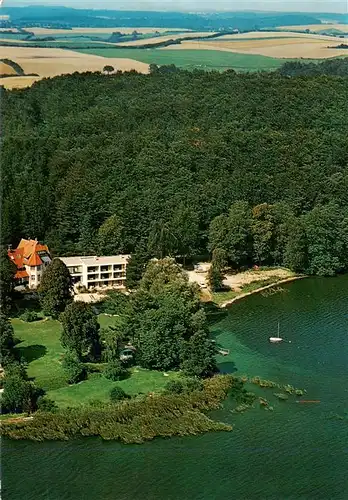 AK / Ansichtskarte  Malente-Gremsmuehlen Fliegeraufnahme mit Gaestehaus Herse Admiralsholm am Kellersee 