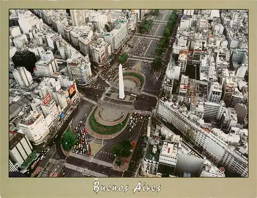 AK / Ansichtskarte  Buenos_Aires_Argentina Avenida 9 de Julio Obelisco