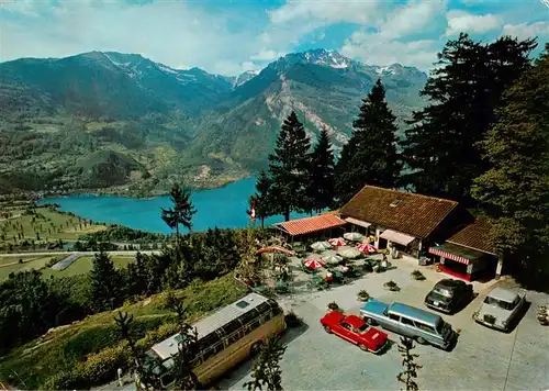 AK / Ansichtskarte  Filzbach_GL Cafe Restaurant Kerenzer Berghus Braemboden Fliegeraufnahme