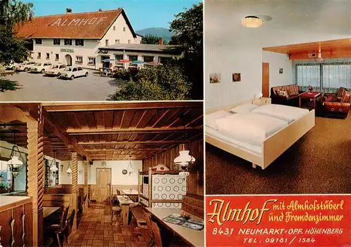 AK / Ansichtskarte 73919345 Neumarkt_Oberpfalz Cafe Pension Almhof mit Almhofstueberl Gaestezimmer