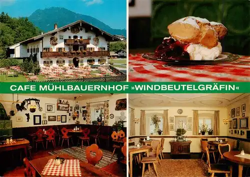 AK / Ansichtskarte 73919354 Ruhpolding Cafe Muehlbauernhof Windbeutelgraefin Gastraeume