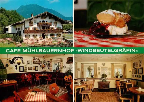 AK / Ansichtskarte  Ruhpolding Cafe Muehlbauernhof Windbeutelgraefin Gastraeume