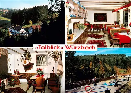 AK / Ansichtskarte 73919359 Wuerzbach_Oberreichenbach Hotel Pension Cafe Talblick