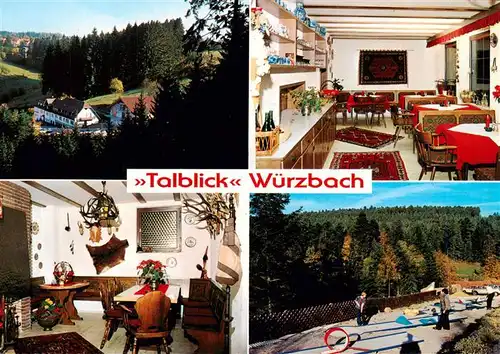 AK / Ansichtskarte  Wuerzbach_Oberreichenbach Hotel Pension Cafe Talblick