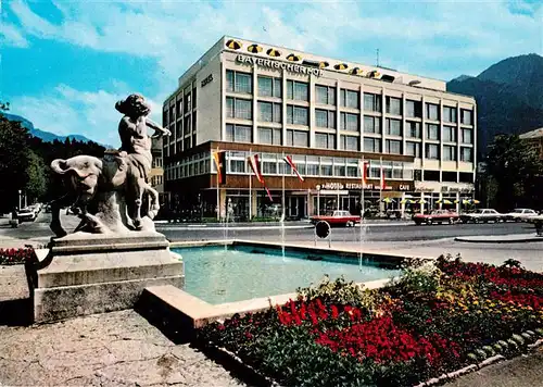 AK / Ansichtskarte  Bad_Reichenhall Hotel Bayerischer Hof Brunnen