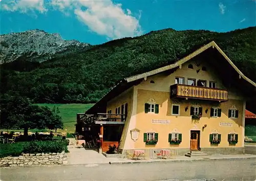 AK / Ansichtskarte  Bad_Reichenhall Gablerhof Nonn Restaurant mit Hochstaufen