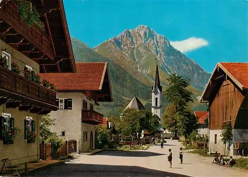 AK / Ansichtskarte  Piding Dorfstrasse mit Hochstaufen