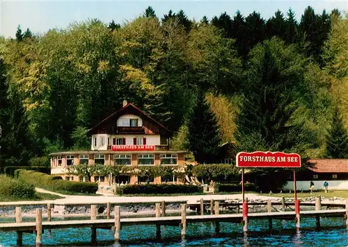 AK / Ansichtskarte 73919374 Possenhofen_Starnberg Forsthaus am See