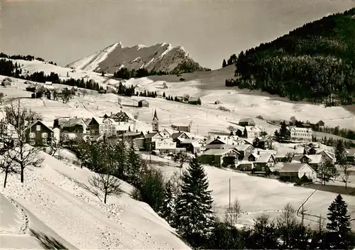 AK / Ansichtskarte  Amden_SG Oberndorf mit Leistkamm